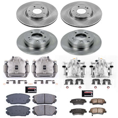Power Stop KCOE5474A Autospecialty 1-Click OE Replacement Pad And Rotor Kit With Calipers for 2009-2011 Hyundai Azera product image