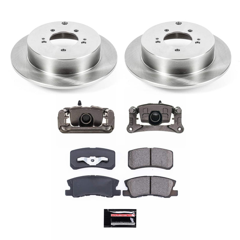 Power Stop KCOE5499 Rear Autospecialty 1-Click OE Replacement Pad And Rotor Kit With Caliper for 2009 Mitsubishi Lancer Ralliart product image