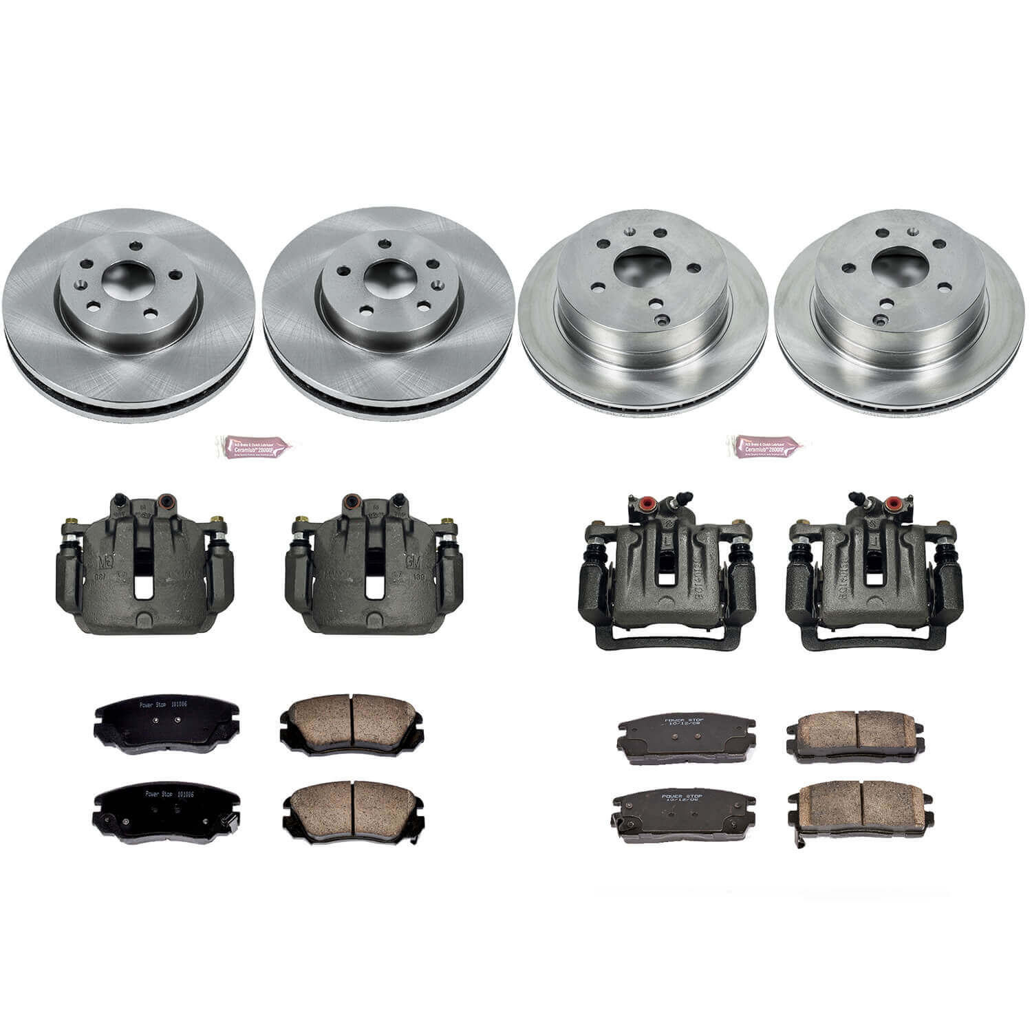 Power Stop KCOE5516 Autospecialty 1-Click Daily Driver Front And Rear Brake Kit for 2010-2017 Chevrolet Equinox product image
