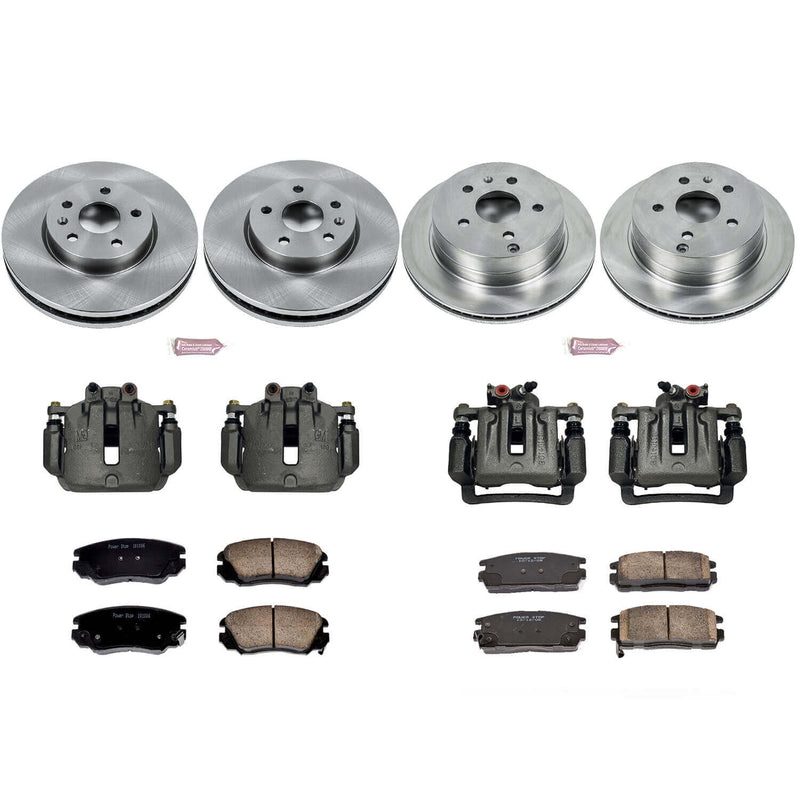 Power Stop KCOE5516 Autospecialty 1-Click Daily Driver Front And Rear Brake Kit for 2010-2017 Chevrolet Equinox product image