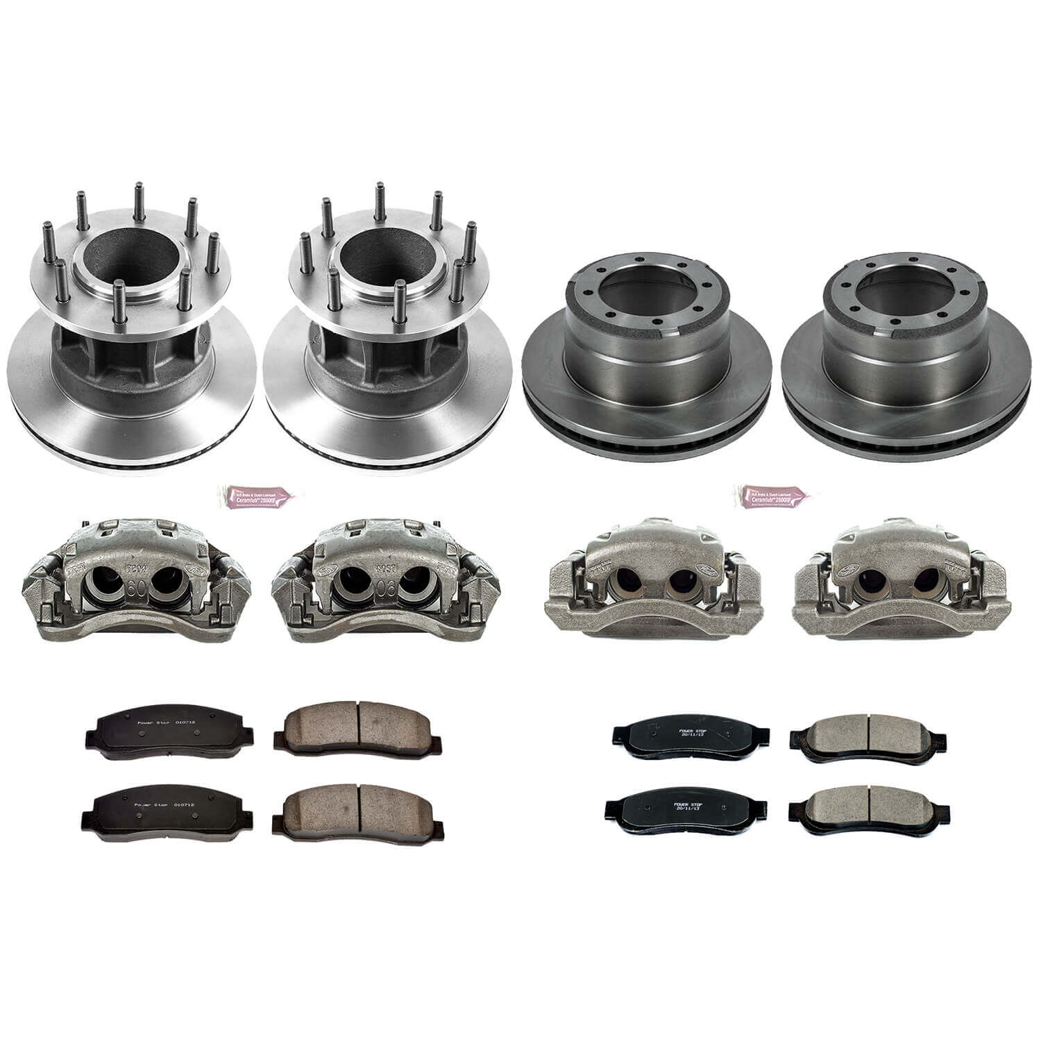 Power Stop KCOE5517 Autospecialty 1-Click Daily Driver Front And Rear Brake Kit for 2010 Ford F-350 Super Duty King Ranch, Lariat, XL, XLT Rear Wheel Drive product image
