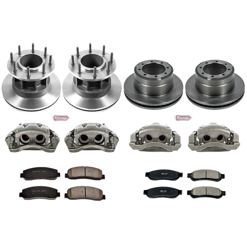 Power Stop KCOE5517 Autospecialty 1-Click Daily Driver Front And Rear Brake Kit for 2010 Ford F-350 Super Duty King Ranch, Lariat, XL, XLT Rear Wheel Drive product image