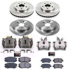Power Stop KCOE5523 Autospecialty 1-Click OE Replacement Front And Rear Brake Kit With Calipers for 2012-2016 Buick Lacrosse product image