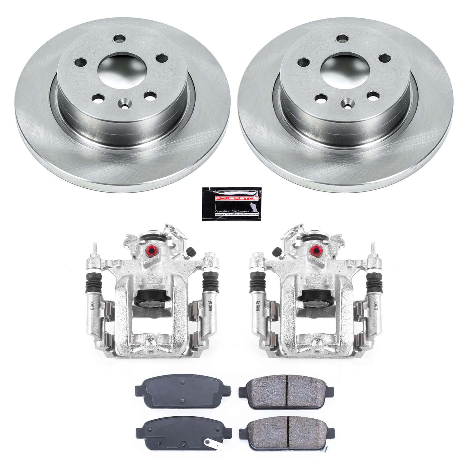 Power Stop KCOE5544 Autospecialty 1-Click OE Replacement Rear Brake Kit With Calipers for 2011-2015 Chevrolet Cruze Rear Disc product image