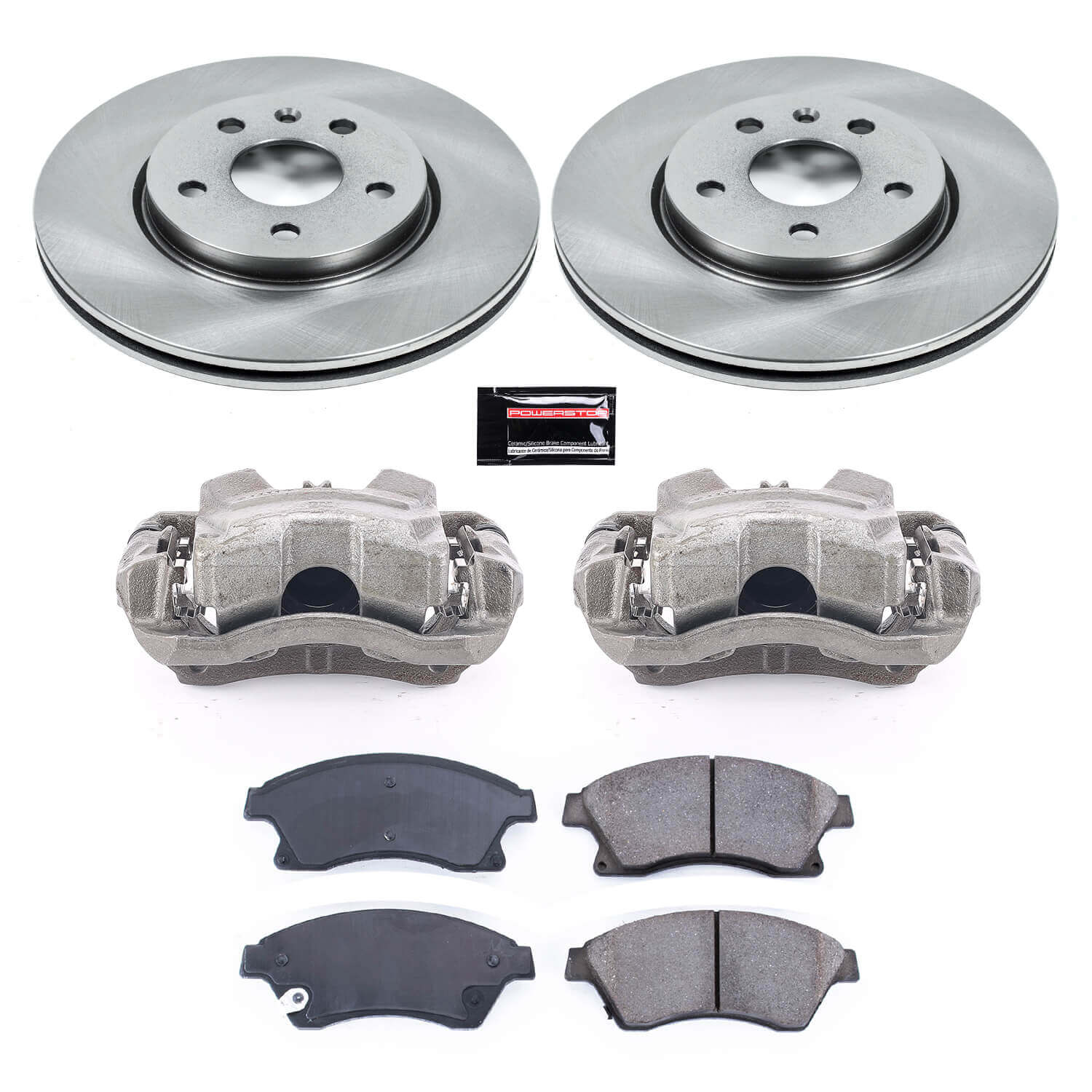 Power Stop KCOE5550 Autospecialty 1-Click OE Replacement Front Brake Kit With Calipers for 2011-2015 Chevrolet Cruze product image