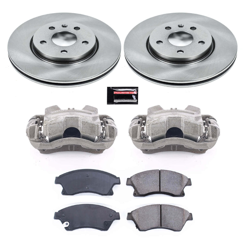 Power Stop KCOE5550 Autospecialty 1-Click OE Replacement Front Brake Kit With Calipers for 2011-2015 Chevrolet Cruze product image
