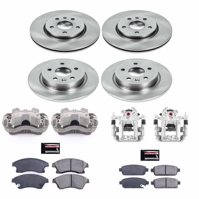 Power Stop KCOE5551 Autospecialty 1-Click OE Replacement Front And Rear Brake Kit With Calipers for 2011-2015 Chevrolet Cruze Rear Disc product image