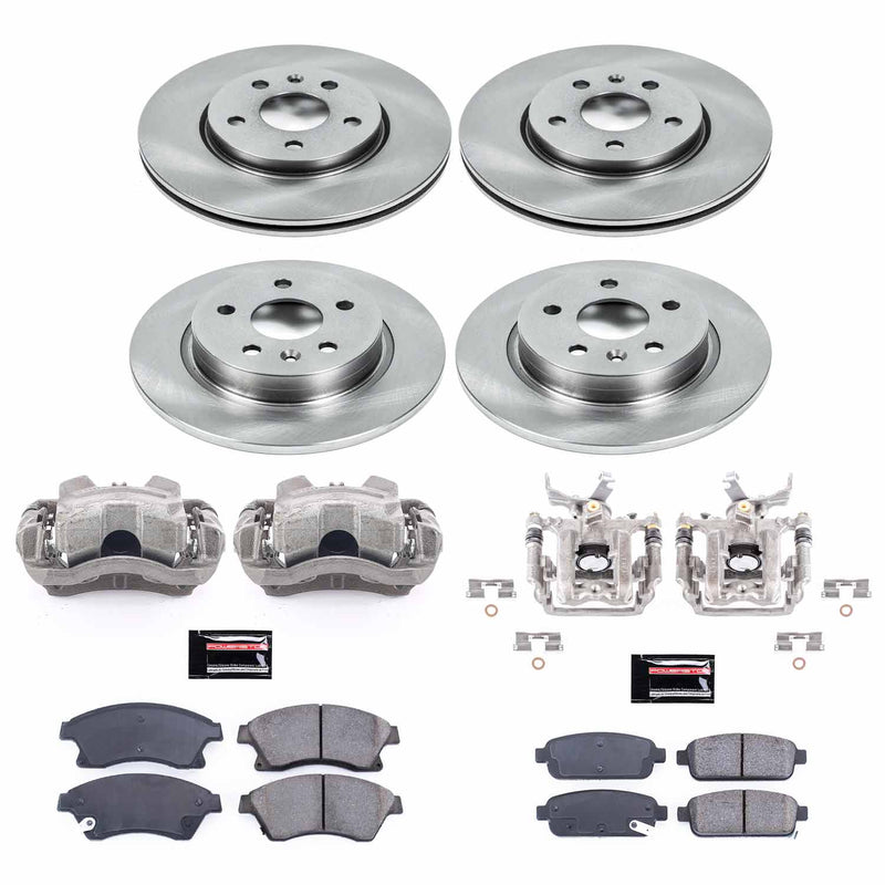 Power Stop KCOE5551A Autospecialty 1-Click OE Replacement Pad And Rotor Kit With Calipers for 2013-2016 Chevrolet Sonic Rear Disc product image