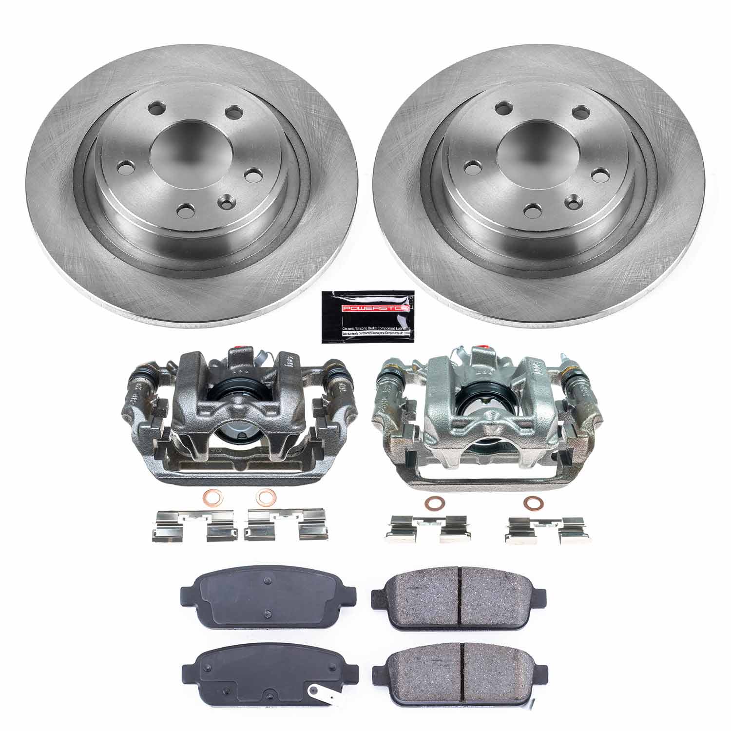 Power Stop KCOE5552B Rear Autospecialty 1-Click OE Replacement Pad And Rotor Kit With Calipers for 2014-2016 Cadillac Elr product image