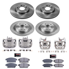 Power Stop KCOE5555B Autospecialty 1-Click OE Replacement Pad And Rotor Kit With Calipers for 2012-2017 Buick Verano product image
