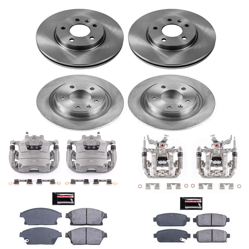 Power Stop KCOE5555B Autospecialty 1-Click OE Replacement Pad And Rotor Kit With Calipers for 2012-2017 Buick Verano product image
