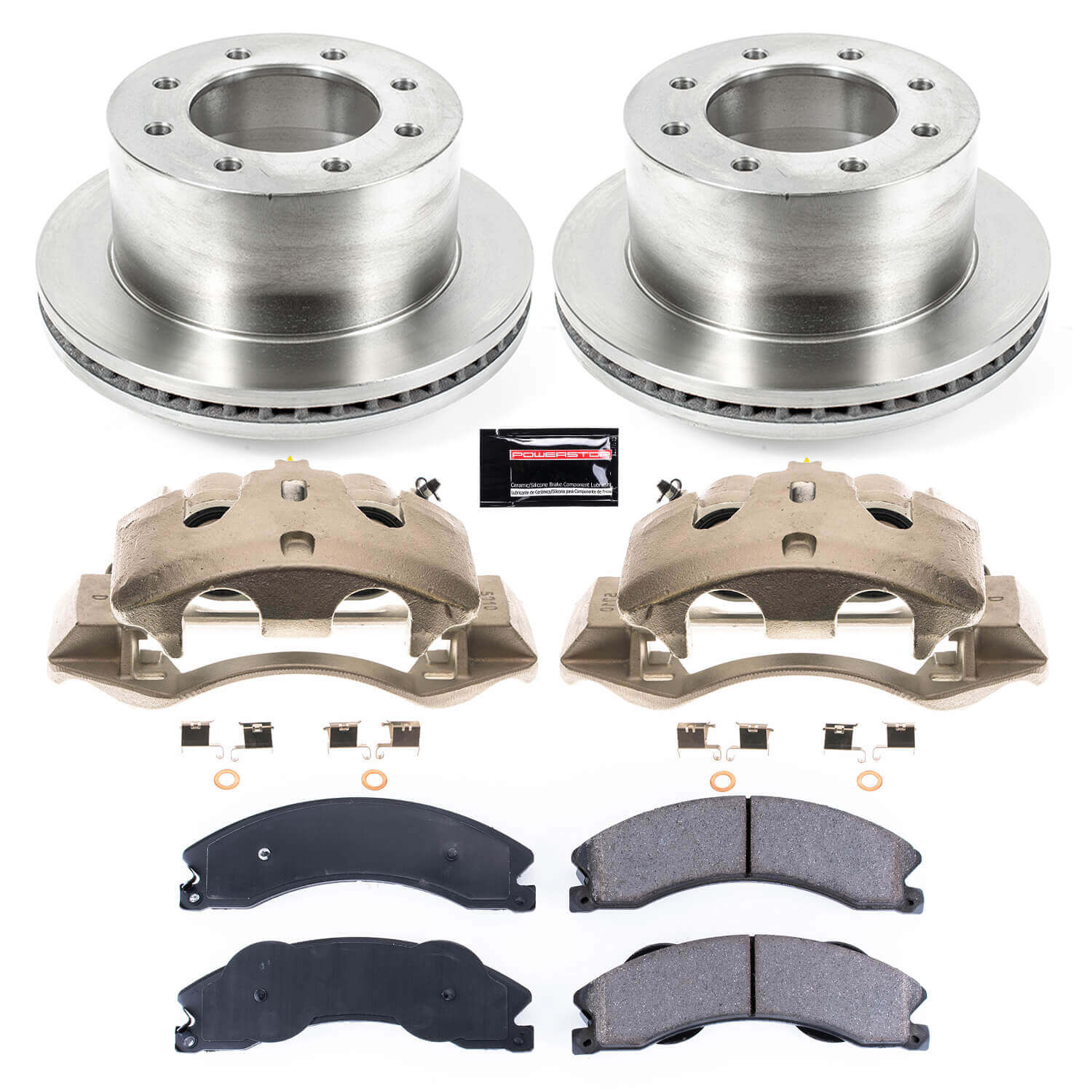 Power Stop KCOE5562 Autospecialty 1-Click OE Replacement Pad And Rotor Kit With Calipers for 2011-2019 Chevrolet Silverado 3500 HD product image