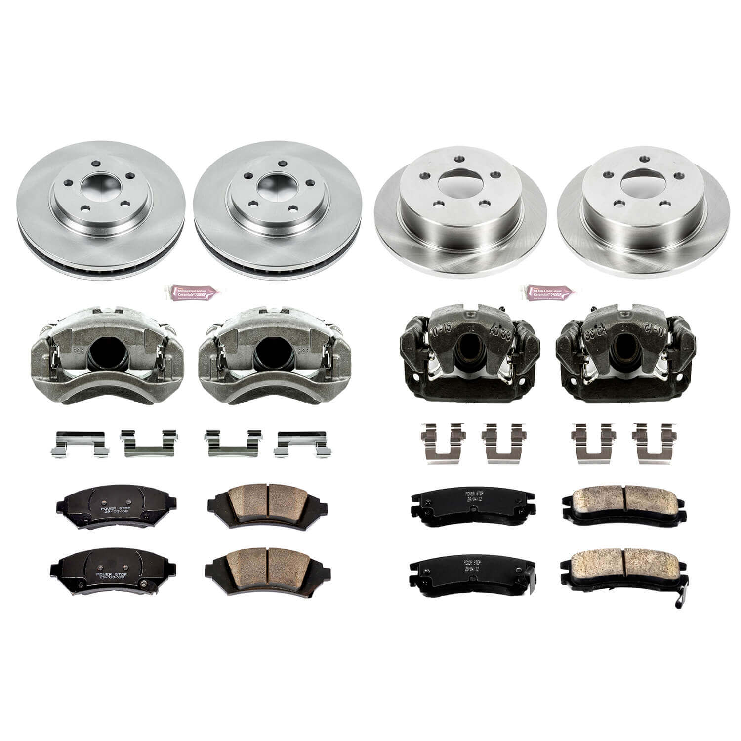 Power Stop KCOE5564 Autospecialty 1-Click Daily Driver Front And Rear Brake Kit for 2005 Chevrolet Impala product image