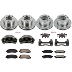 Power Stop KCOE5573 Autospecialty 1-Click Daily Driver Front And Rear Brake Kit for 2010 Ford F-350 Super Duty Cabela's, King Ranch, Lariat, XL, XLT 4 Wheel Drive product image