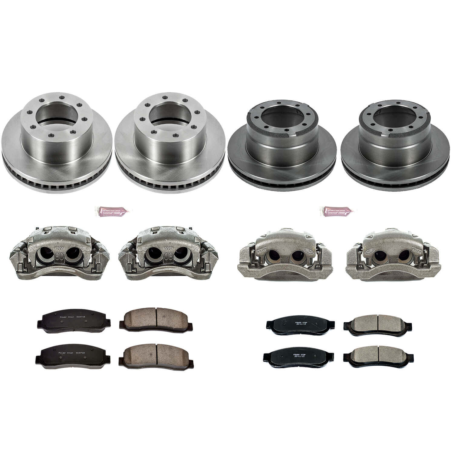 Power Stop KCOE5574 Autospecialty 1-Click Daily Driver Front And Rear Brake Kit for 2010 Ford F-350 Super Duty Cabela's, King Ranch, Lariat, XL, XLT product image
