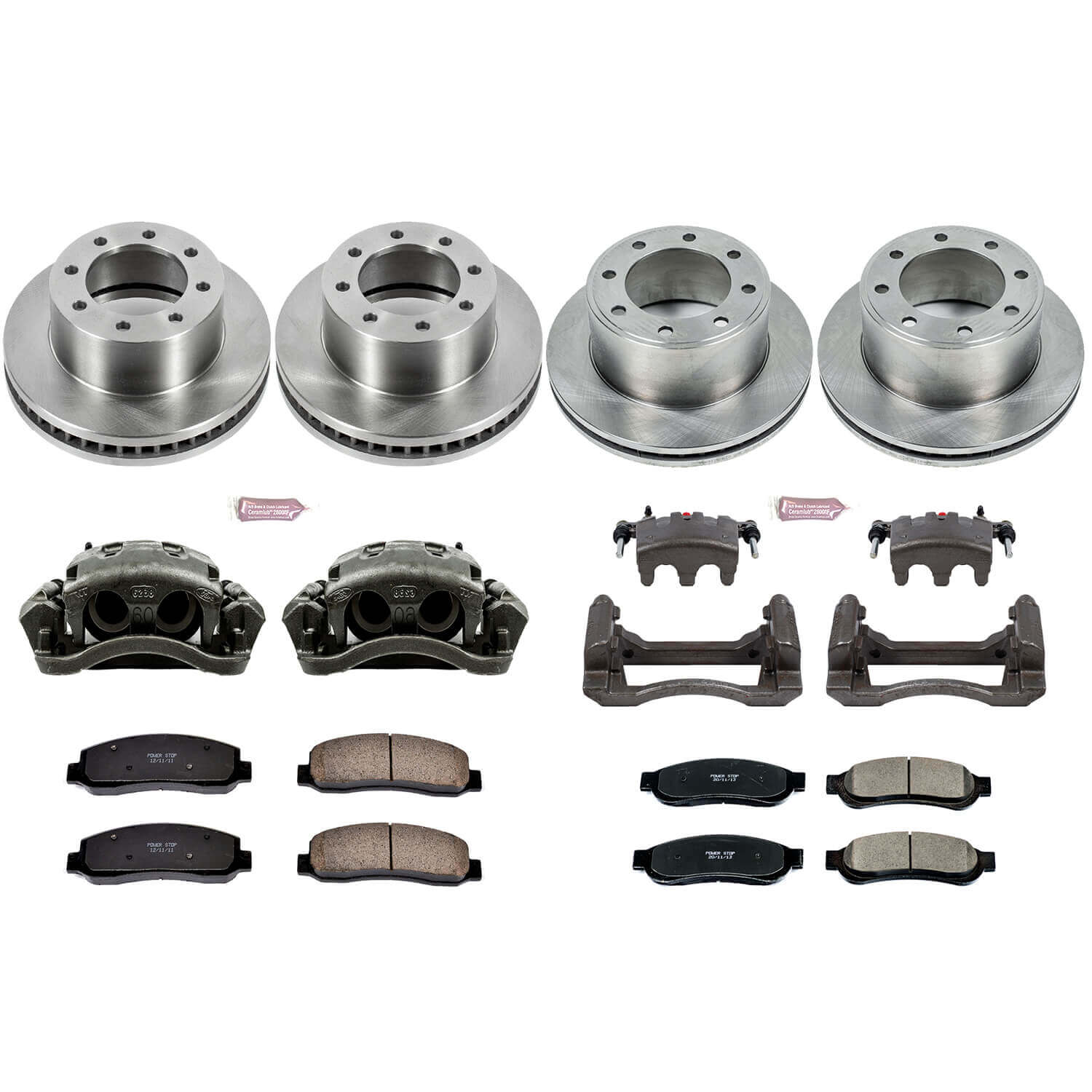 Power Stop KCOE5575 Autospecialty 1-Click Daily Driver Front And Rear Brake Kit for 2010 Ford F-250 Super Duty 4 Wheel Drive product image