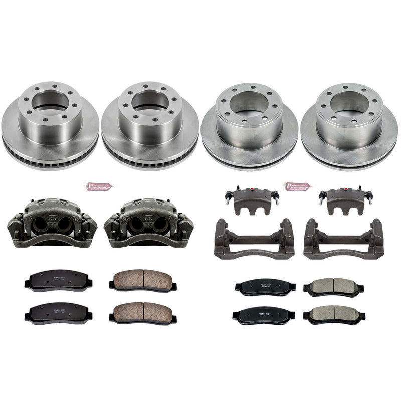 Power Stop KCOE5575 Autospecialty 1-Click Daily Driver Front And Rear Brake Kit for 2010 Ford F-250 Super Duty 4 Wheel Drive product image