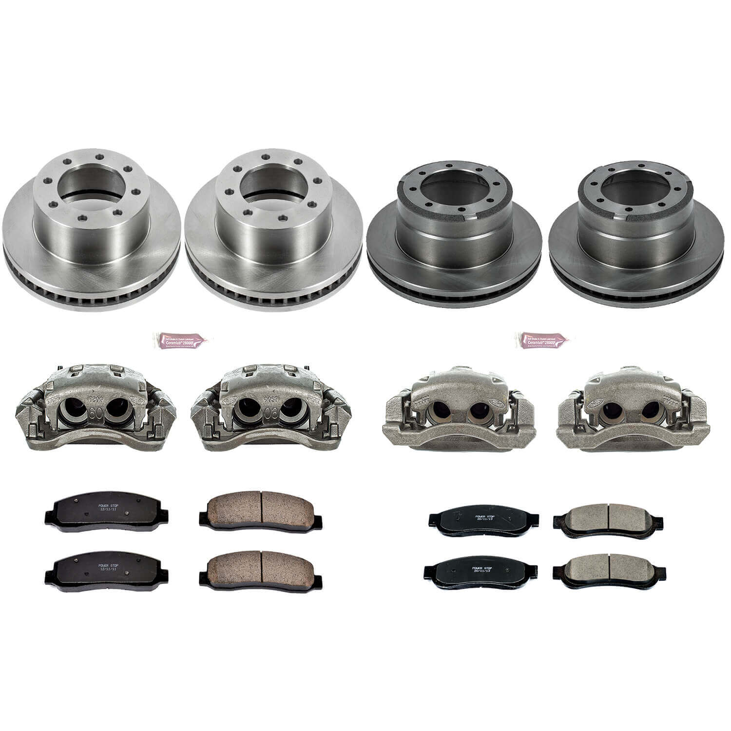 Power Stop KCOE5576 Autospecialty 1-Click Daily Driver Front And Rear Brake Kit for 2011 Ford F-350 Super Duty 4 Wheel Drive product image