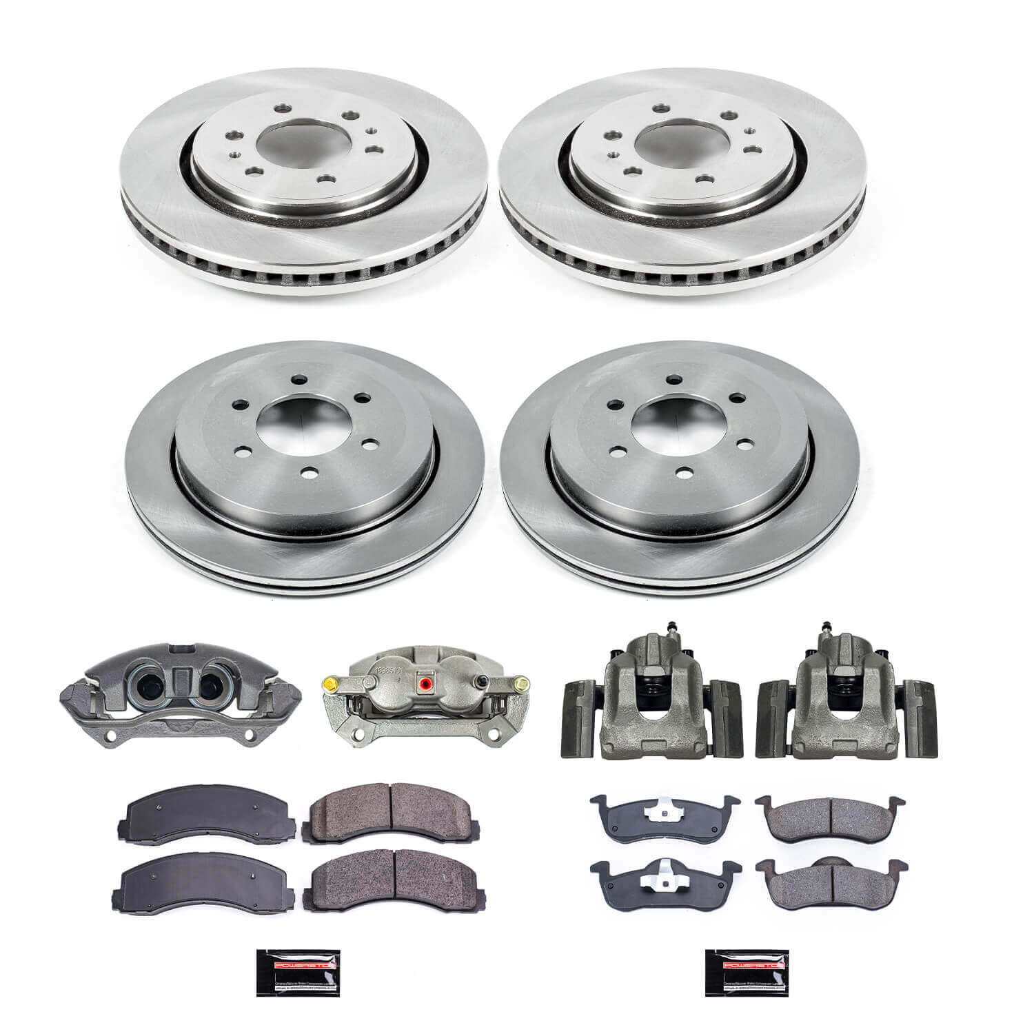 Power Stop KCOE5577 Autospecialty 1-Click Daily Driver Front And Rear Brake Kit for 2010-2017 Ford Expedition product image