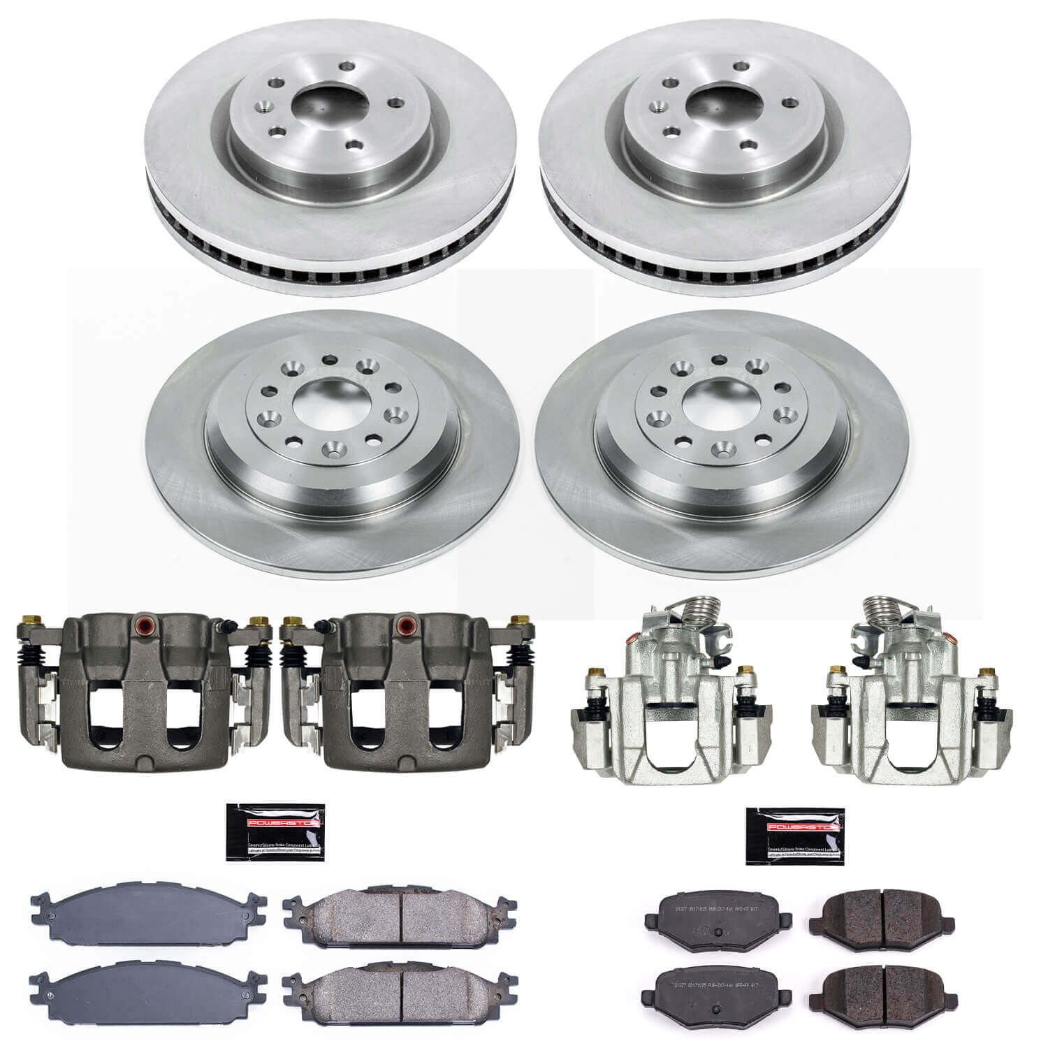 Power Stop KCOE5584 Autospecialty 1-Click Daily Driver Front And Rear Brake Kit for 2011-2019 Ford Explorer product image