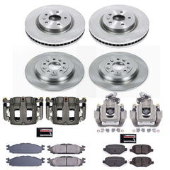 Power Stop KCOE5584A Autospecialty 1-Click OE Replacement Front And Rear Brake Kit With Calipers for 2011-2012 Lincoln Mks product image