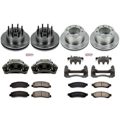 Power Stop KCOE5586 Autospecialty 1-Click Daily Driver Front And Rear Brake Kit for 2007-2008 Ford F-250 Super Duty Rear Wheel Drive product image