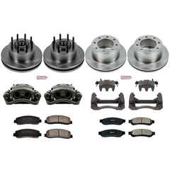 Power Stop KCOE5587 Autospecialty 1-Click Daily Driver Front And Rear Brake Kit for 2010 Ford F-350 Super Duty King Ranch, Lariat, XL, XLT Rear Wheel Drive product image
