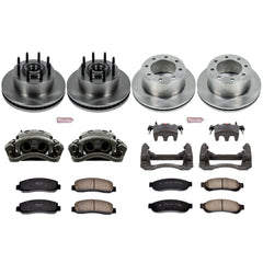 Power Stop KCOE5590 Autospecialty 1-Click Daily Driver Front And Rear Brake Kit for 2010-2011 Ford F-250 Super Duty Rear Wheel Drive product image