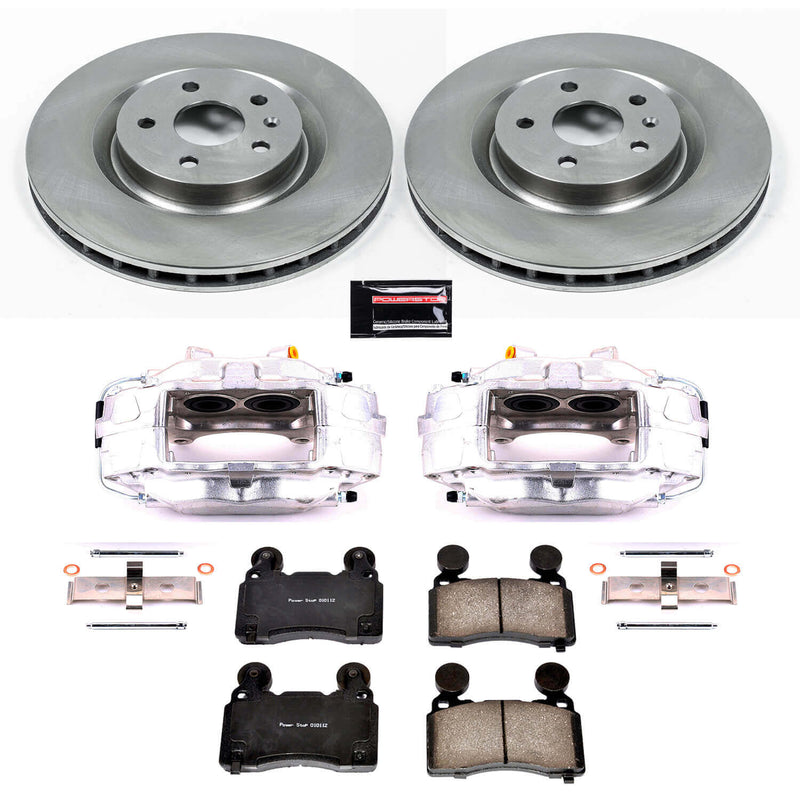 Power Stop KCOE5602 Autospecialty 1-Click OE Replacement Front Brake Kit With Calipers for 2010-2015 Chevrolet Camaro SS product image