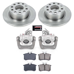 Power Stop KCOE5671 Autospecialty 1-Click OE Replacement Rear Brake Kit With Calipers for 2010-2013 Audi A3 TDI product image