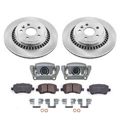 Power Stop KCOE5705 - Rear Z17 Evolution Pad And Autospecialty 1-Click OE Replacement Rotor Kit With Calipers vehicle fitment brake part