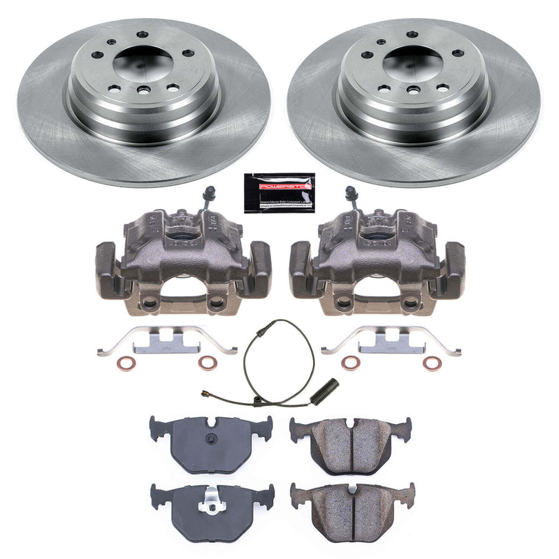 Power Stop KCOE5711 Autospecialty 1-Click OE Replacement Pad And Rotor Kit With Calipers for 1995 BMW 740I product image