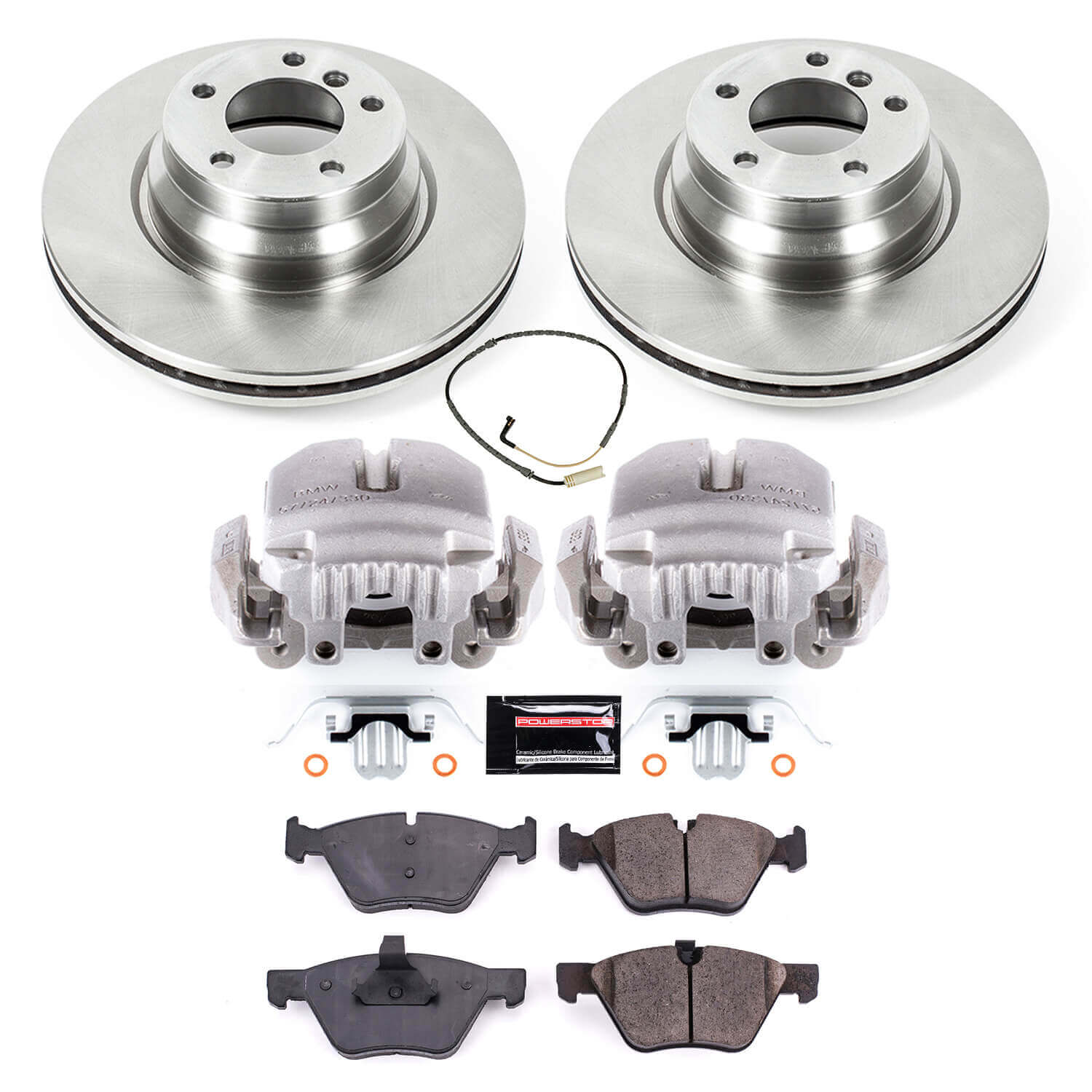 Power Stop KCOE5767 Autospecialty 1-Click OE Replacement Pad And Rotor Kit With Calipers for 2006 BMW 330Xi product image