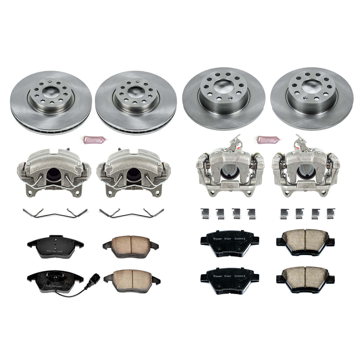 Power Stop KCOE5801 Autospecialty 1-Click Daily Driver Front And Rear Brake Kit for 2010-2013 Audi A3 Base product image