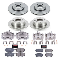 Power Stop KCOE5807 Autospecialty 1-Click OE Replacement Pad And Rotor Kit With Calipers for 2010-2011 Hyundai Tucson Front Wheel Drive product image