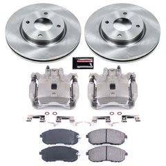 Power Stop KCOE5817A Autospecialty 1-Click OE Replacement Front Brake Kit With Calipers for 2009-2014 Nissan Cube product image