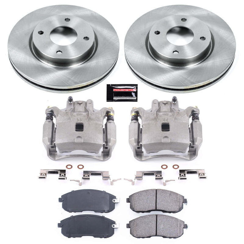 Power Stop KCOE5817A Autospecialty 1-Click OE Replacement Front Brake Kit With Calipers for 2009-2014 Nissan Cube product image