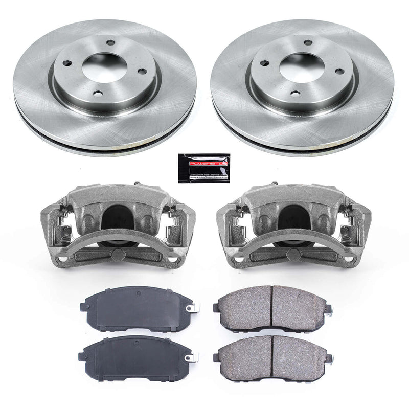 Power Stop KCOE5817B Autospecialty 1-Click OE Replacement Pad And Rotor Kit With Calipers for 2007-2008 Nissan Sentra Base, S, SL product image