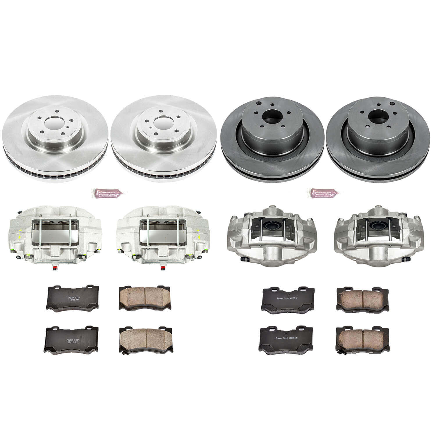 Power Stop KCOE5823 Autospecialty 1-Click Daily Driver Front And Rear Brake Kit for 2009-2013 Infiniti FX50 product image