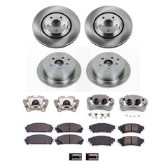 Power Stop KCOE5828A Front And Rear Autospecialty 1-Click OE Replacement Pad And Rotor Kit With Caliper for 2010-2015 Lexus RX350 product image