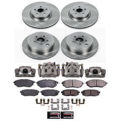 Power Stop KCOE5830 Front And Rear Z17 Evolution Pad And Autospecialty 1-Click OE Replacement Rotor Kit With Calipers for 2010-2012 Subaru Legacy 2.5GT, 3.6R, 3.6R Limited, 3.6R Premium product image