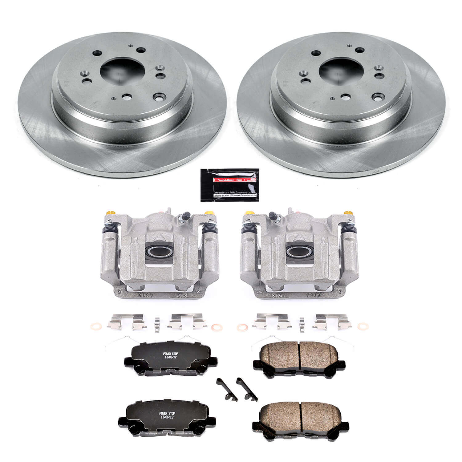 Power Stop KCOE5839 Autospecialty 1-Click OE Replacement Rear Brake Kit With Calipers for 2012-2015 Honda Pilot product image