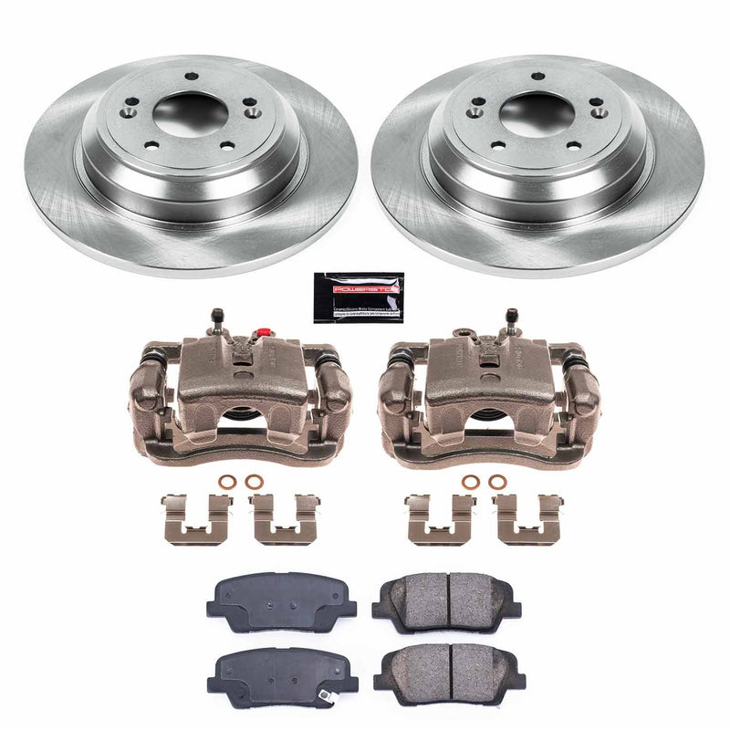 Power Stop KCOE5847 Rear Autospecialty 1-Click OE Replacement Pad And Rotor Kit With Calipers for 2009 Hyundai Genesis product image