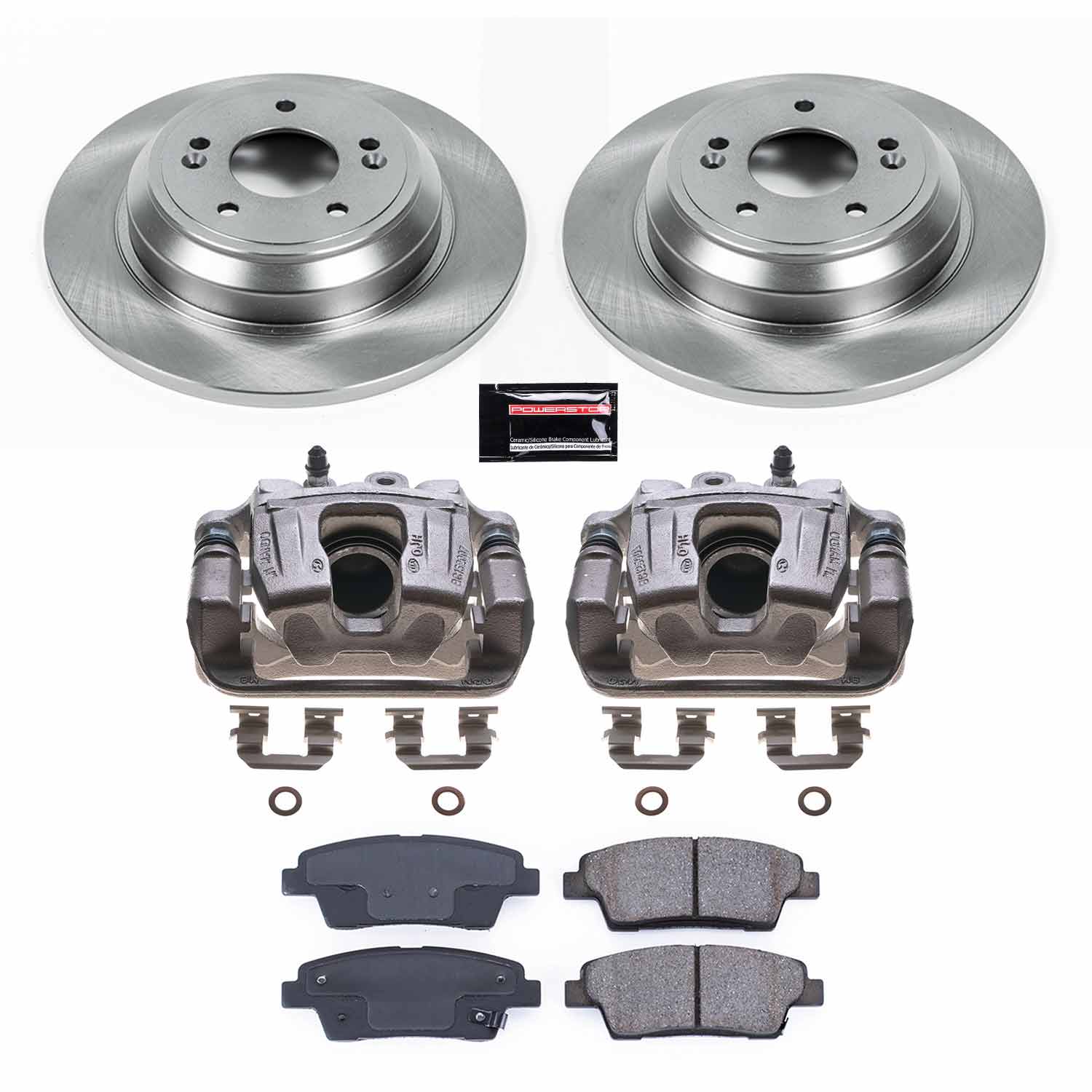 Power Stop KCOE584 Autospecialty 1-Click OE Replacement Pad And Rotor Kit With Calipers for 2017-2020 Genesis G80 product image