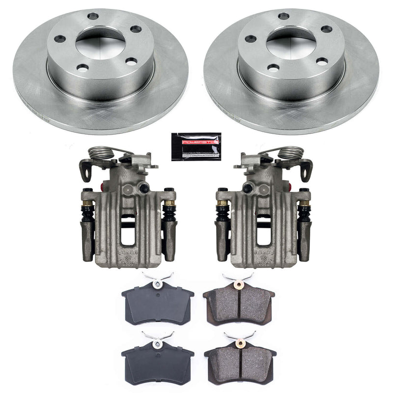 Power Stop KCOE585 Autospecialty 1-Click OE Replacement Rear Brake Kit With Calipers for 1999-2000 Volkswagen Passat All Wheel Drive product image