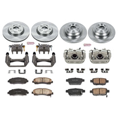 Power Stop KCOE5856 Autospecialty 1-Click Daily Driver Front And Rear Brake Kit for 2009-2014 Acura TL product image