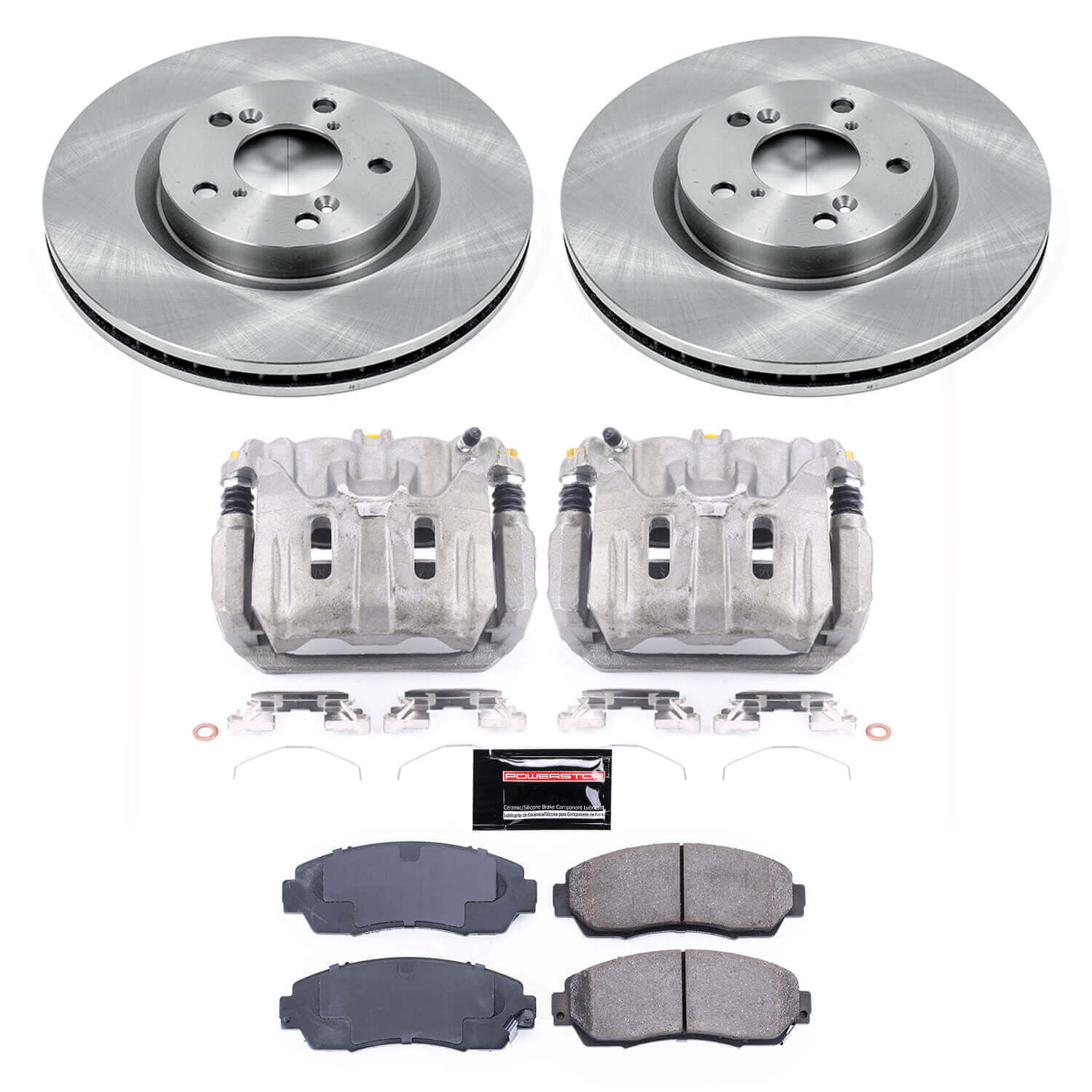 Power Stop KCOE5857 Autospecialty 1-Click OE Replacement Front Brake Kit With Calipers for 2011-2014 Honda Odyssey product image