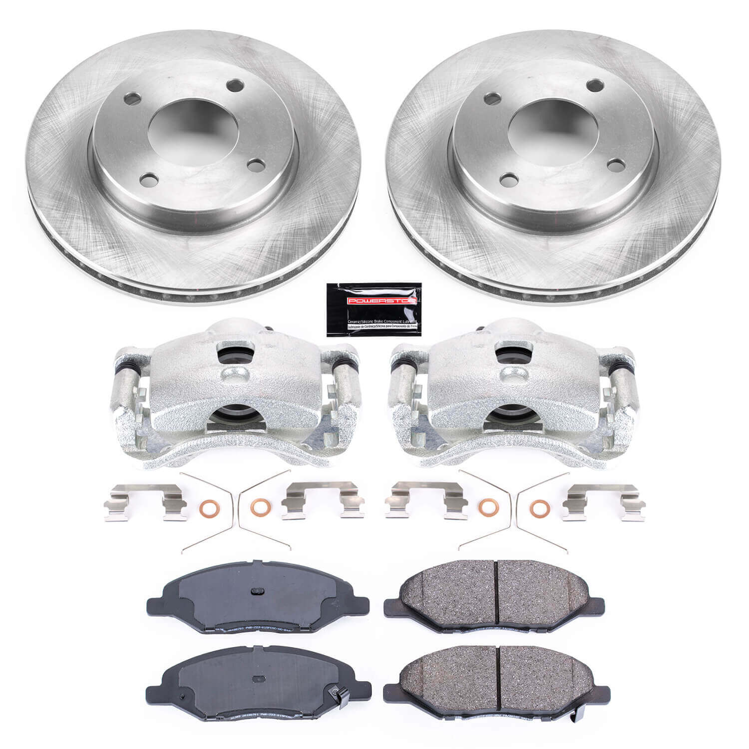 Power Stop KCOE5862 Autospecialty 1-Click OE Replacement Pad And Rotor Kit With Calipers for 2009-2011 Nissan Versa product image