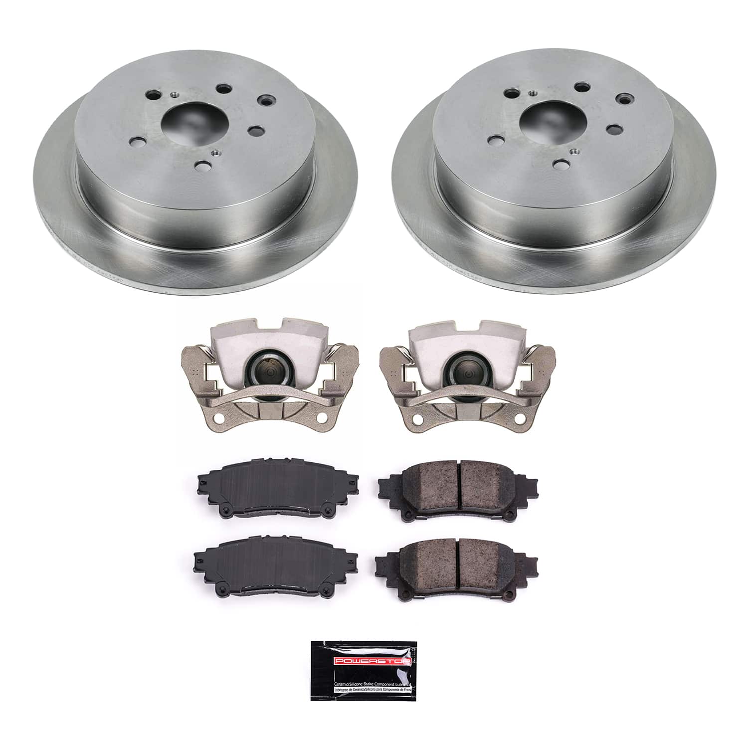 Power Stop KCOE5864 Rear Autospecialty 1-Click OE Replacement Pad And Rotor Kit With Caliper for 2010-2015 Lexus RX350 product image