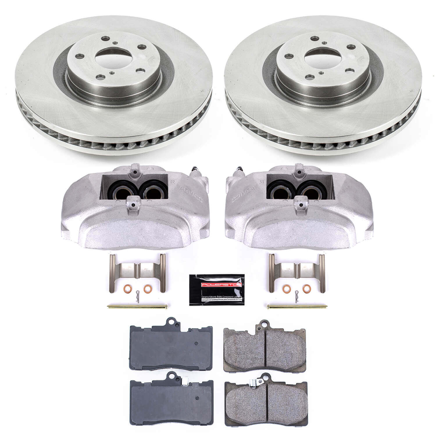Power Stop KCOE5868 Autospecialty 1-Click OE Replacement Pad And Rotor Kit With Calipers for 2009-2011 Lexus GS350 product image